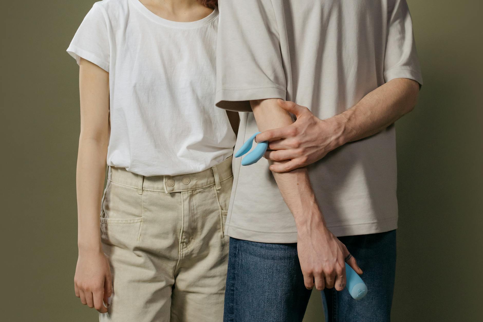 A couple exploring intimacy together, symbolizing reconnection and modern approach to pleasure